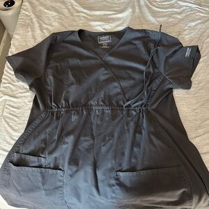 Cherokee Maternity Grey Scrub Top